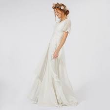 Ivory Honesty Floral Embroidered Bridal Dress Dresses Bridal Dresses Wedding Dresses