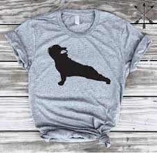 French Bulldog Yoga Pose T Shirt Yoga T Shirt Yoga Shirt Fitness Namaste In Bed Yoga Shirt T Shirts For Women Bulldog Mom Bulldog Shirt