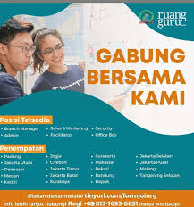 Lowongan kerja bank bri syariah kediri. Lowowngan Mengajar Di Ruang Guru