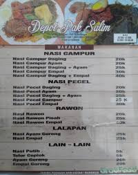 Anda bisa memadukan berbagai jenis bumbu sesuai dengan selera anda sehingga tidak monoton dan. Selalu Diperbarui Menu Depot Nasi Campur Pak Salim Mulyorejo Surabaya