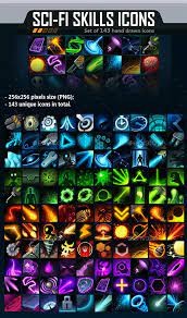 Sci Fi Skill Icon Pack Game Icon Icon Icon Pack