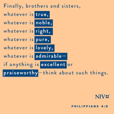 Niv Verse Of The Day Philippians 4 8 Philippians Bible Inspiration Faith Quotes