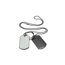 Black And White Necklace Army Style White Black 2 Dog Tag Necklace 5 06 Liked On Polyvore Featuring Jewelry Necklaces Army Black And White Necklaces Army Fashion Black Jewelry