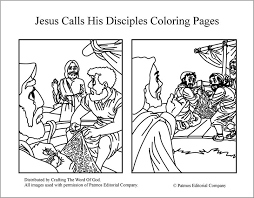 This collection includes mandalas, florals, and more. Jesus Calls His Disciples Coloring Pages Crafting The Word Of God