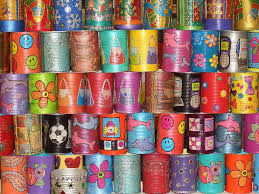 Our popular cookie, nut, candy. Decorative Tin Cans 1 Painted Tin Cans Tin Can Art Decorative Tin