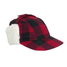 This Buffalo Plaid Work Cap Will Keep Your Head And Ears Warm All Winter It Features A 2 5 Inch Brim To Help Protect Wool Plaid Outdoor Cap Cold Weather Hats