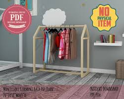 Favorite this post jul 21 beautiful redwood live edge. Montessori Garment Rack Plan Mini Kids Clothes Rack Wooden Etsy In 2021 Dress Up Storage Kids Clothing Rack Garment Racks