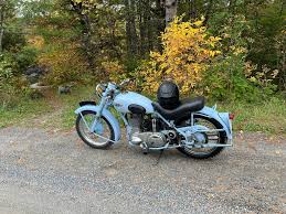 Image result for Light Blue 1952 Motorcycle