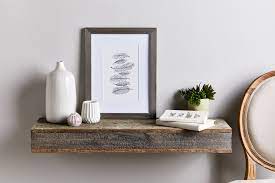 Lovely 3 piece floating shelves. Barnwood Floating Shelves Better Homes Gardens