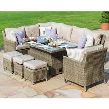 Winchester Corner Dining Set With Armchair Ice Bucket Rising Table Rattan Corner Sofa Corner Dining Set Corner Sofa Set