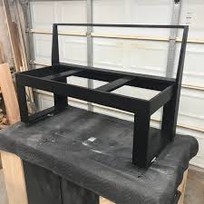 Link to dining room table build. Diy Modern Bench With Back The Awesome Orange