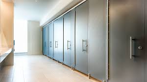 Glass bathroom walls allows other people in the hotel room to see everything that happens within. European Bathroom Stalls