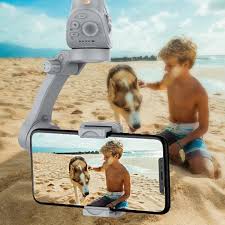 Estabilizador Gimbal para Celular Axnen Três Eixos HQ6 Com Led e Bluetooth  | Shopee Brasil