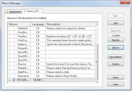 Using The Revit Macro Samples From Sdk Revit Products Autodesk Knowledge Network