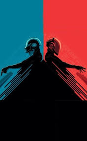 Download it for iphone, ipad and your laptop on www.musketon.com/wallpapers. Daft Punk Red And Blue Iphone 5 Wallpaper Hd Free Download Iphonewalls