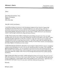 College Admission Cover Letter Workalpha