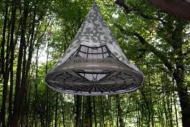 Shop wayfair for the best hanging tree pod cabana. Sky Pod A Spiderweb Like Tent To Hang In The Woods
