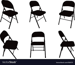 Chair Silhouette Royalty Free Vector Image Vectorstock Affiliate Royalty Silhouette Metal Folding Chairs Folding Chair Shabby Chic Table And Chairs