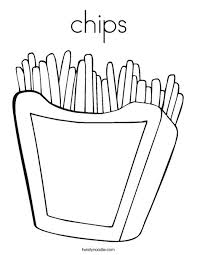 Unleash your creativity and create your ideal food packaging pixartprinting also allows you to choose the measurements of your custom food labels: Chips Coloring Page Twisty Noodle