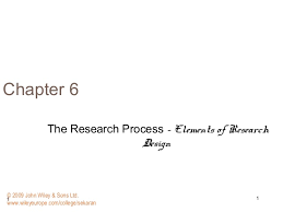 © © all rights reserved. Chp6 Research Methods For Business By Authors Uma Sekaran And Roge