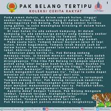 Jadilah seperti sang kancil yang cerdik tapi tak baik? Mari Bacakan Cerita Dewan Bahasa Dan Pustaka Malaysia Facebook