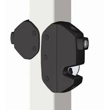 Clark Black Gate Hardware Kit With Spring Loaded Hinges And 2 Way Locking Latch For Vinyl And Wood Gates 4200 The Home Depot Gate Hardware Spring Loaded Hinges Gate Latch