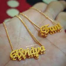 Itulah 12 gambar yang berhubungan dengan model kalung liontin 2019 kalung emas terbaru, jangan lupa lihat juga postingan yang berhubungan dengan kalung dan aksesoris lainnya hanya di. Kalung Liontin Nama Lapis Emas Model 3d Shopee Indonesia