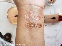 I am loving all the shades gold and the creamy formulas that glide on effortlessly this summer. Charlotte Tilbury Eyes To Mesmerize Rose Gold And Star Gold The Velvet Life Rose Gold Eyeshadow Beautiful Eyeshadow Charlotte Tilbury