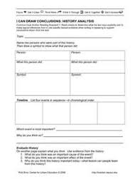 I Can Draw Conclusions History Analysis 4th 9th Grade Worksheet Drawing Conclusions Analysis Cause And Effect Worksheets