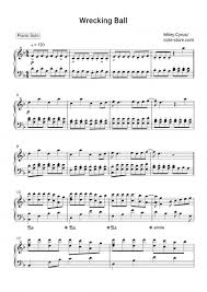 Miley cyrus wrecking ball минус. Miley Cyrus Wrecking Ball Sheet Music For Piano Download Piano Solo Sku Pso0016260 At Note Store Com