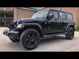 2019 Black Jeep Wrangler Unlimited Sahara 4x4 Youtube