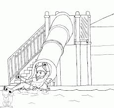 236 x 334 file type: Water Slide Coloring Page Coloring Home