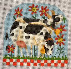 Cows Melissa Shirley 1226 K 18 Count 8 X 8 15 Send Mailing Address To Pamela Harding At Needlearts Comcast Net To Order Needlework Needlepoint Stitch