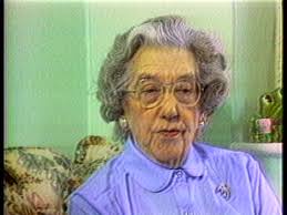 B&W STILL OF EVA HART SEEN. IN INTERVIEW HART SAYS THE SHIP WAS... Stock  Footage Video