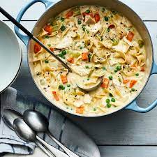 Creamy Chicken Noodle Soup With Rotisserie Chicken Recipe Eatingwell
