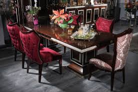 A dinning room seems like it would be a room in which everything there is loud and obnoxious. Casa Padrino Luxury Baroque Dining Room Set Bordeaux Red Dark Brown Silver 1 Dining Table 6 Dining Chairs Dining Room Furniture In Baroque Style Noble Magnificent