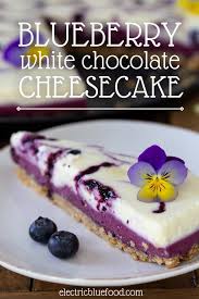 Margarine, melted, for the crust ingredients. Blueberry White Chocolate Cheesecake No Bake Electric Blue Food