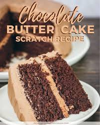 These super moist chocolate cupcakes pack tons of chocolate flavor in each cupcake wrapper! Chocolate Butter Cake I Scream For Buttercream