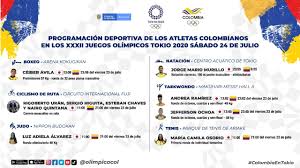 El campeón olímpico viegente, fiji. Juegos Olimpicos Programacion De Colombianos 23 Y 24 De Julio Antena 2
