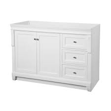 Home Decorators Collection Naples 48 In W Bath Vanity Cabinet Only In White Nawa4821d Bathroom Vanities Without Tops Vanity Cabinet 48 Inch Bathroom Vanity