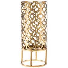 Perhaps you would like to burn pillar candles outside or. Gold Metal Quatrefoil Pillar Candle Holder Hobby Lobby 1133875