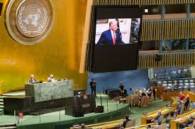 French president emmanuel macron delivers a speech to present his strategy to fight separatism, friday oct. Us Delivering Peace Through Strength President Trump Tells Un Trump Slams China For Spreading Covid 19 During Un Speech Un News
