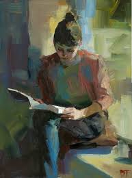 Artfinder Window Seat By Darren Thompson Oil Painting Window Seat Is Part Of A Series Of Depicting The Female F Portrait Painting Portrait Art Reading Art