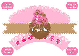 Download Cupcake Flower Wrapper Graphic By Jgalluccio Creative Fabrica Criatividade Festa PSD Mockup Templates