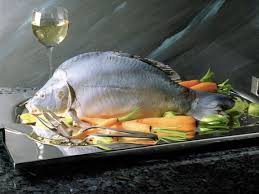 Karpfen Blau Mit Mohren Gemuse Rezept Karpfen Blau Karpfen Rezept Mohren Gemuse