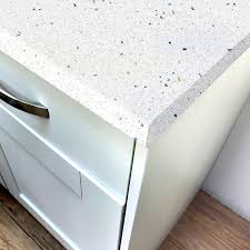 Fast uk 40mm worktops delivery. White Quartz Gloss Laminate Worktop Pro Top 3050mm X 600mm X 38mm In Gloss Finish