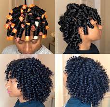 Perm Rod Set Naturalhair Natural Curls Hairstyles Roller Set Natural Hair Natural Hair Styles Easy