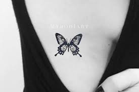Masie Geometric Vintage Black Monarch Butterfly Temporary Tattoo Tattoos Inside Bicep Tattoo Vintage Tattoo
