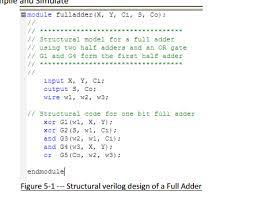 This page of verilog sourcecode covers hdl code for half adder, half substractor, full substractor using verilog. Solved A Using The Full Adder Structural Module Given In Chegg Com