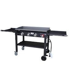 Blue Rhino 4 Burner Liquid Propane Flat Top Grill In The Flat Top Grills Department At Lowes Com